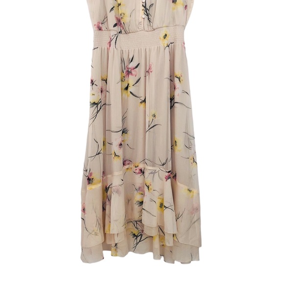 NWOT- White House Black Market - Floral high-low hemline Midi Dress - Picture 4 of 8